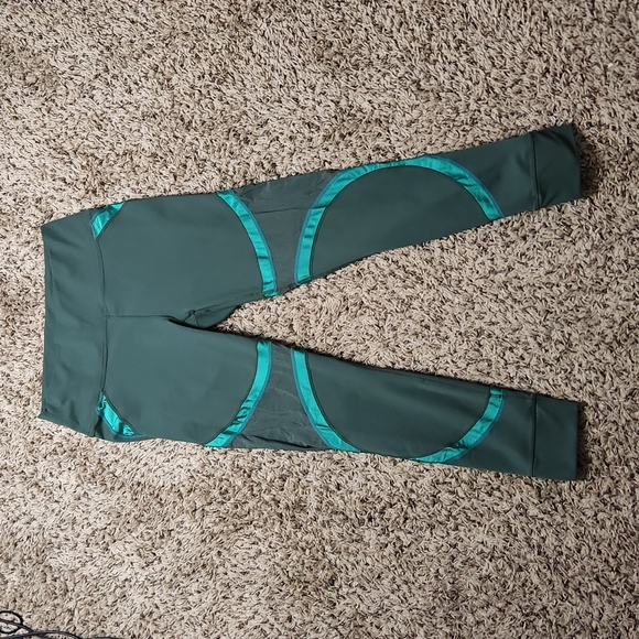 Powerhold by Fabletics Green and teal leggings - Picture 2 of 4